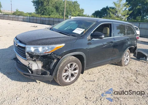 2015 Toyota Highlander Xle V6 z USA, uszkodzony, nr VIN 5TDJKRFH4FS149601